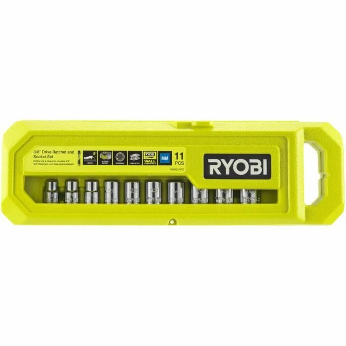 Socket spanner set Ryobi RHRS11PC
