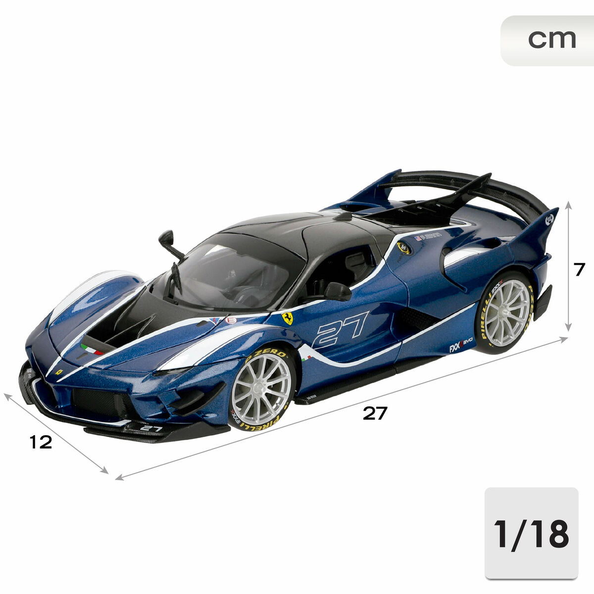 Car Bburago Ferrari FXX K-EVO #27 BL 1:18