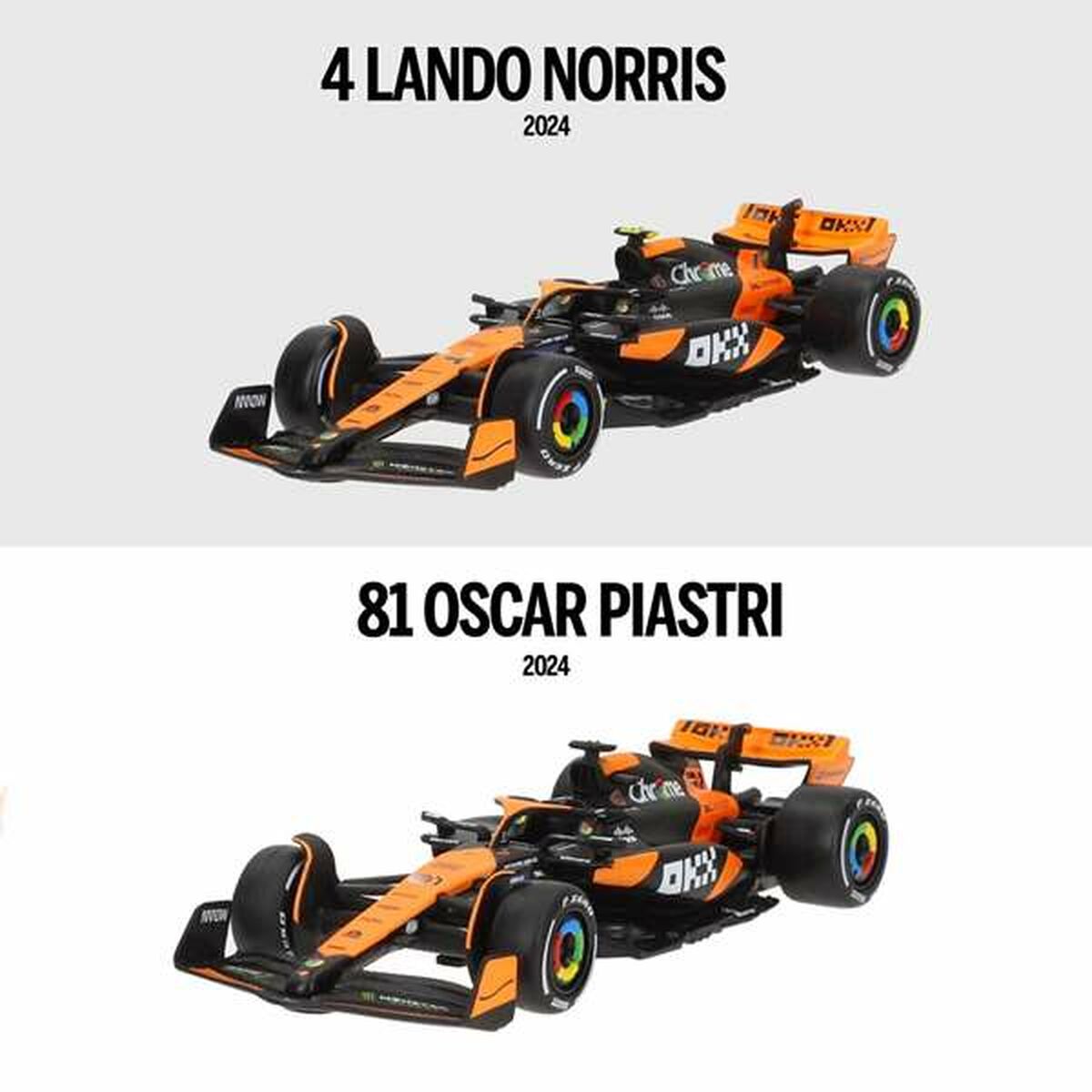 Set of 2 Cars McLaren F1 1:43