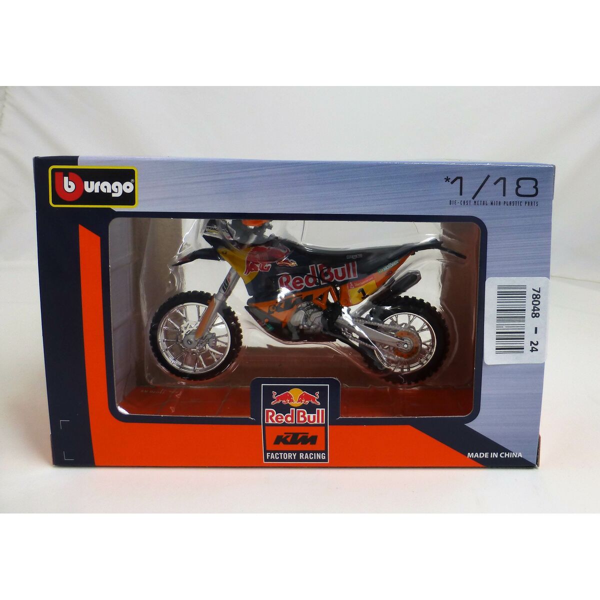 Motorcycle Bburago Wrb Ktm Cross 1:18