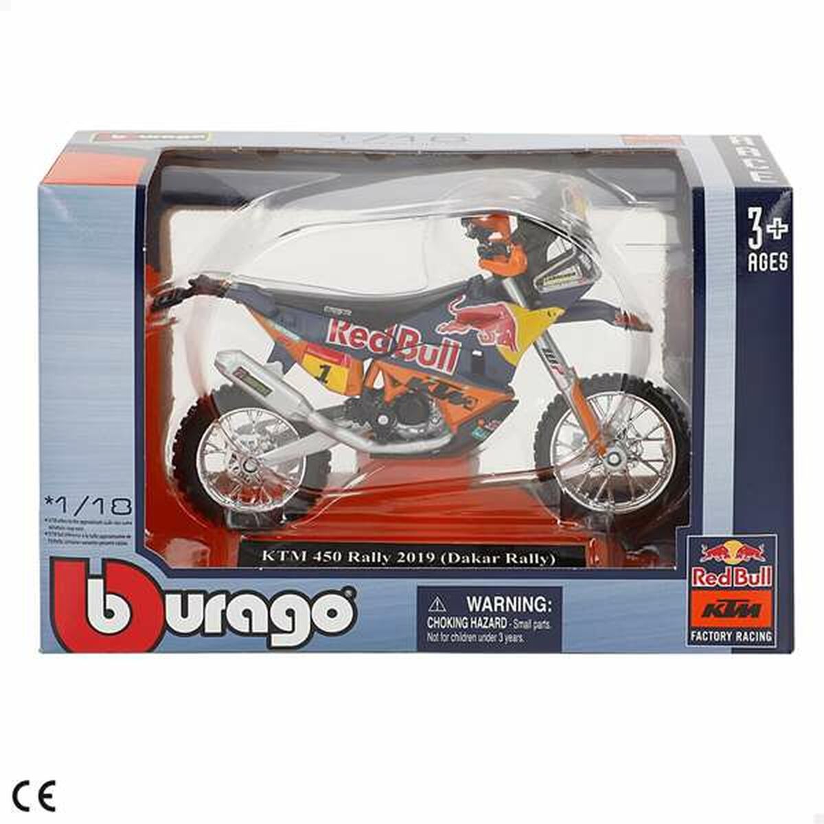 Motorcycle Bburago Wrb Ktm Cross 1:18