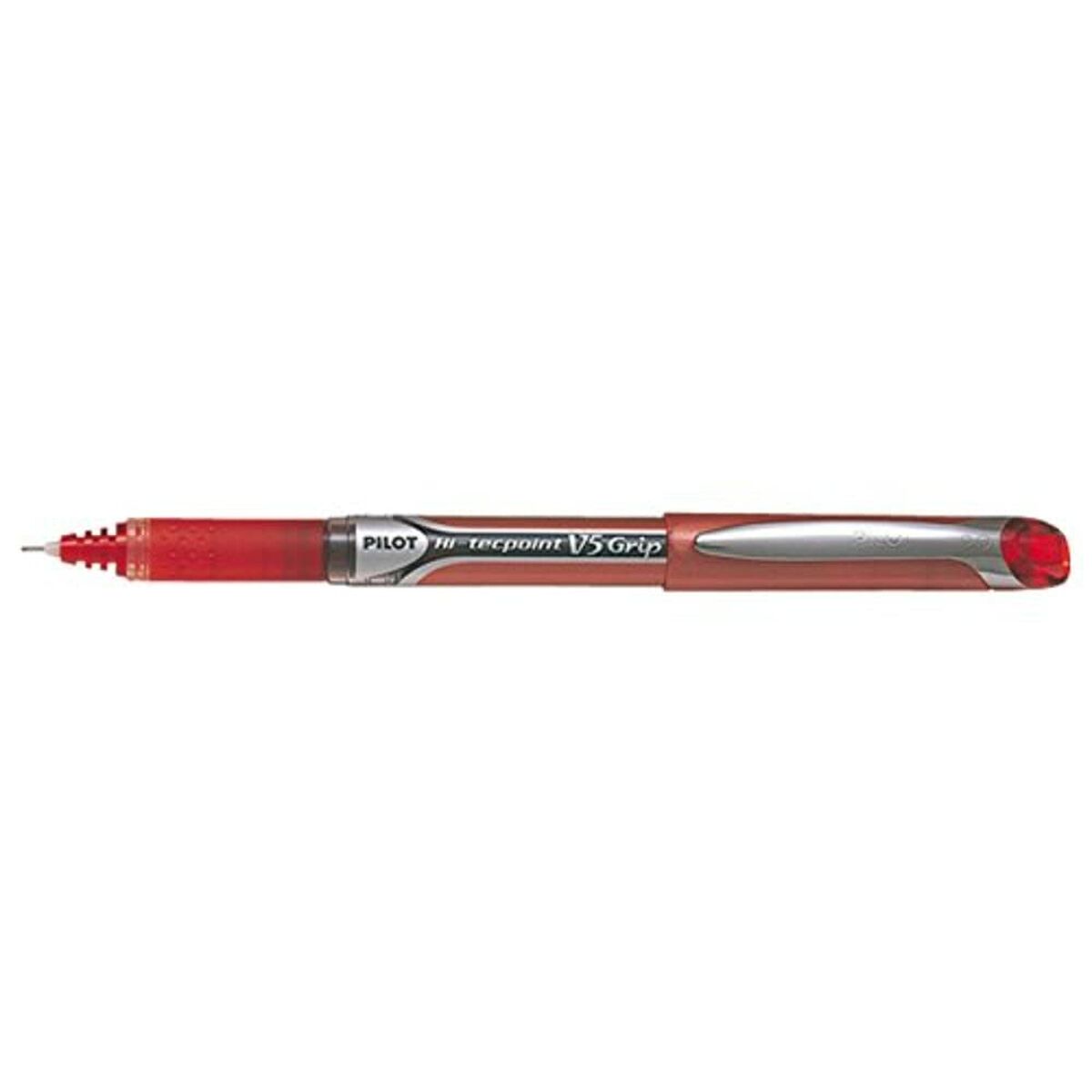 Liquid ink pen Pilot V-5 GRIP HI-TECPOINT Red 0,5 mm (12 Units)