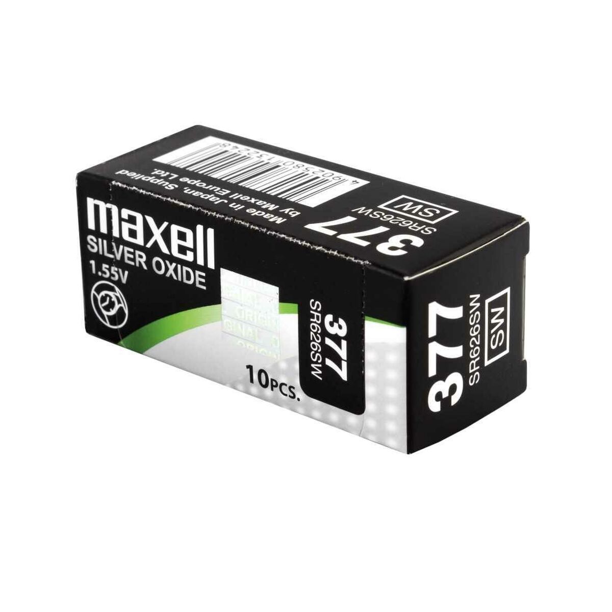 Button battery Maxell SR626SW 377 1,55 V Button Cell Batteries Button battery Maxell SR626SW 377 1,55 V Button Cell Batteries
