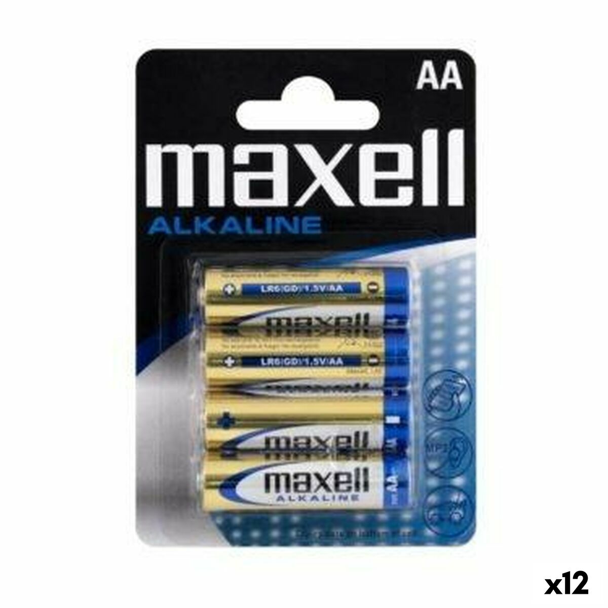 Alkaline Batteries Maxell LR06 (12 Units) Alkaline Batteries Maxell LR06 (12 Units)