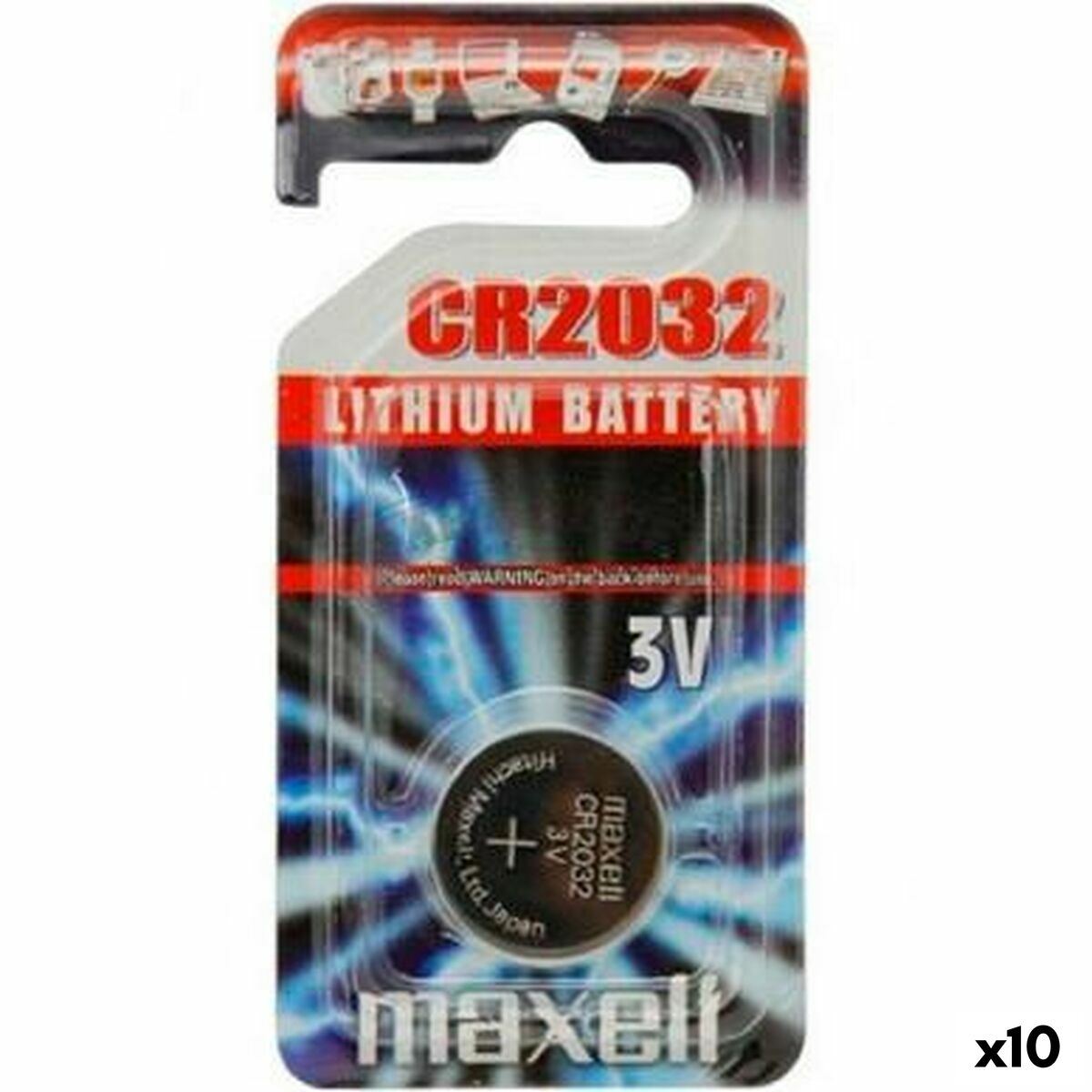 Button battery Maxell 10238500 3V CR2032 Lithium (10 Units) Button battery Maxell 10238500 3V CR2032 Lithium (10 Units)
