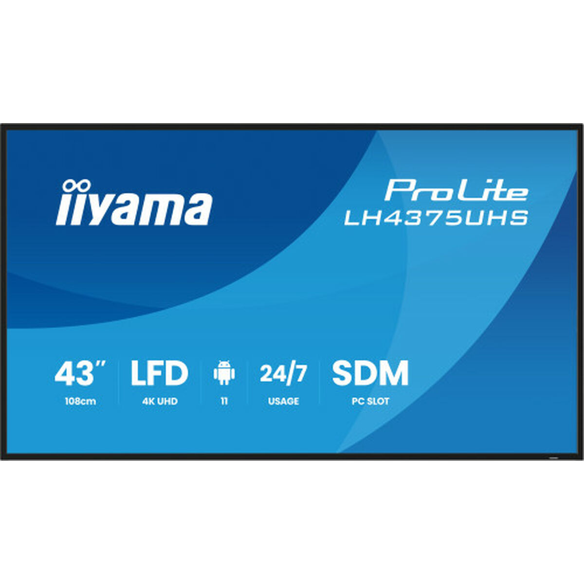 Monitor Iiyama LH4375UHS-B2AG 43″ 4K Ultra HD LCD Monitor Iiyama LH4375UHS-B2AG 43″ 4K Ultra HD LCD