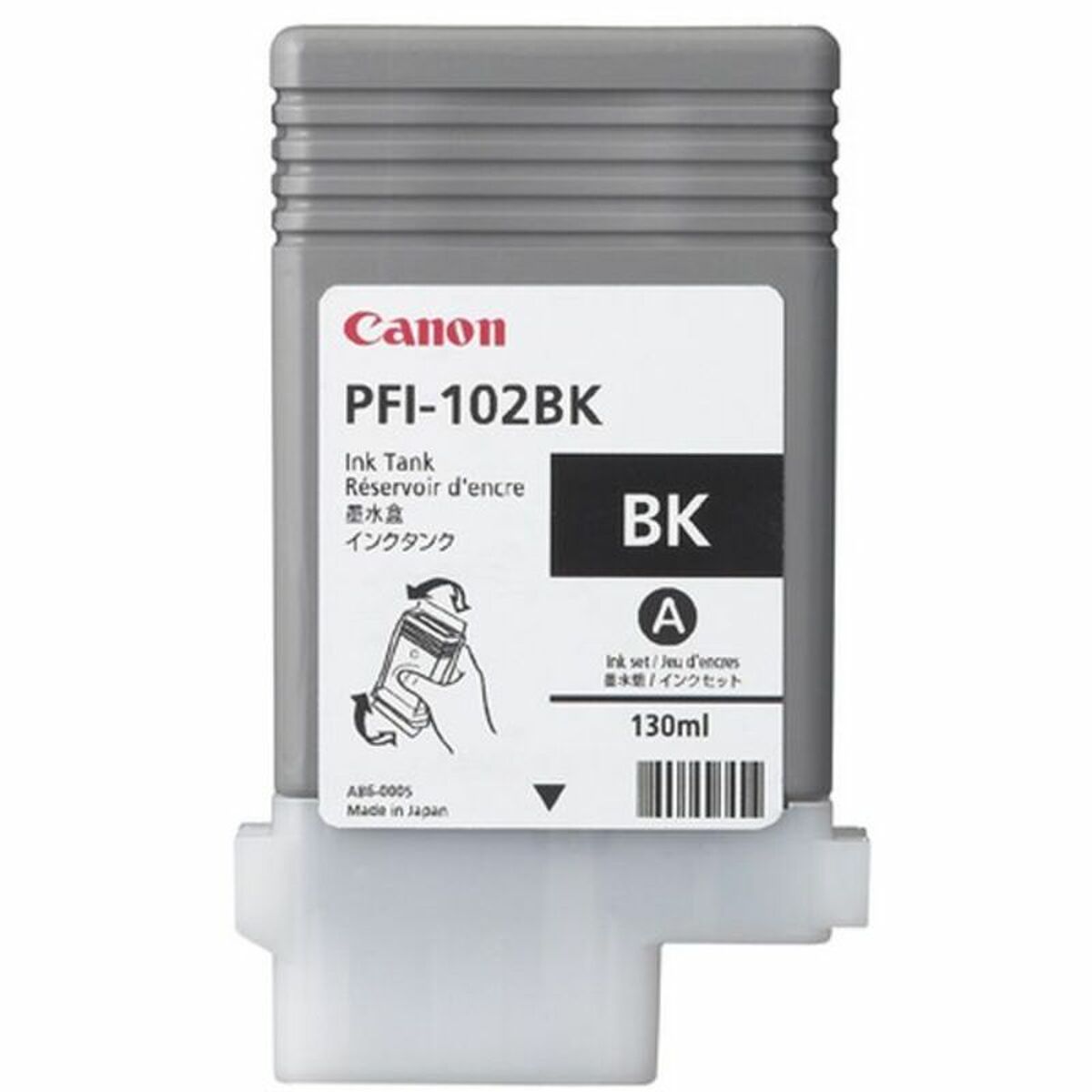 Original Ink Cartridge Canon PFI-102BK Black