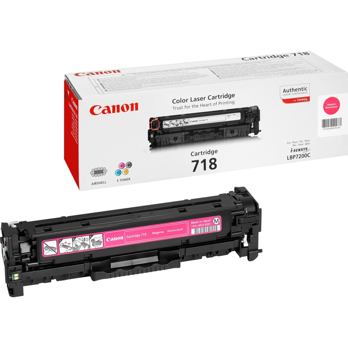 Original Toner Canon CRG-718 M Magenta Original Toner Canon CRG-718 M Magenta