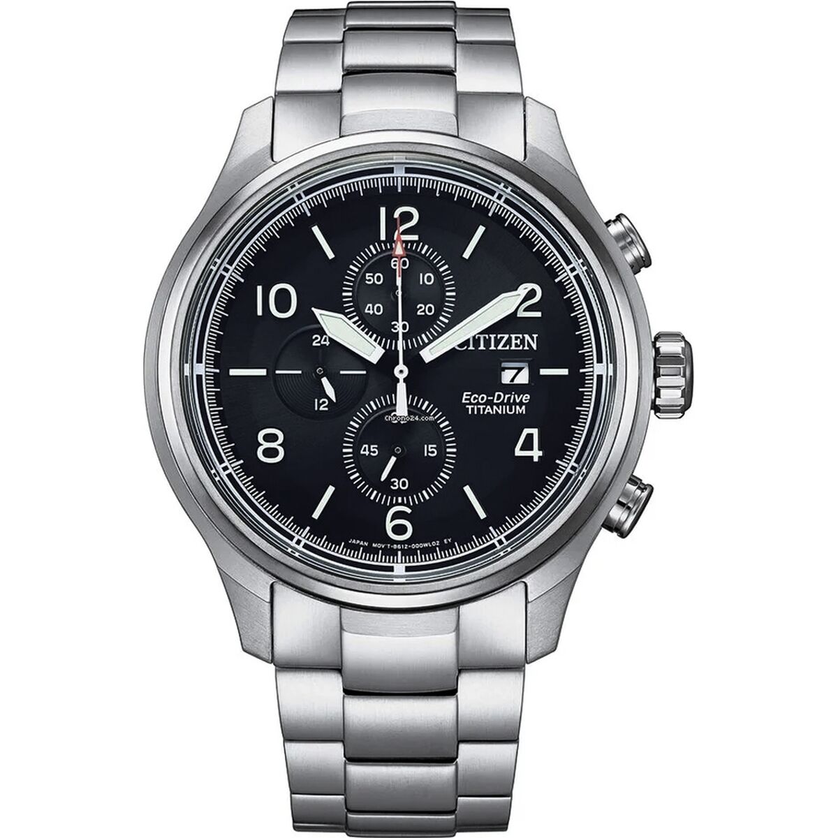 Men’s Watch Citizen SUPER TITANIO 0810 ECO DRIVE White Black Silver ( 44 mm)