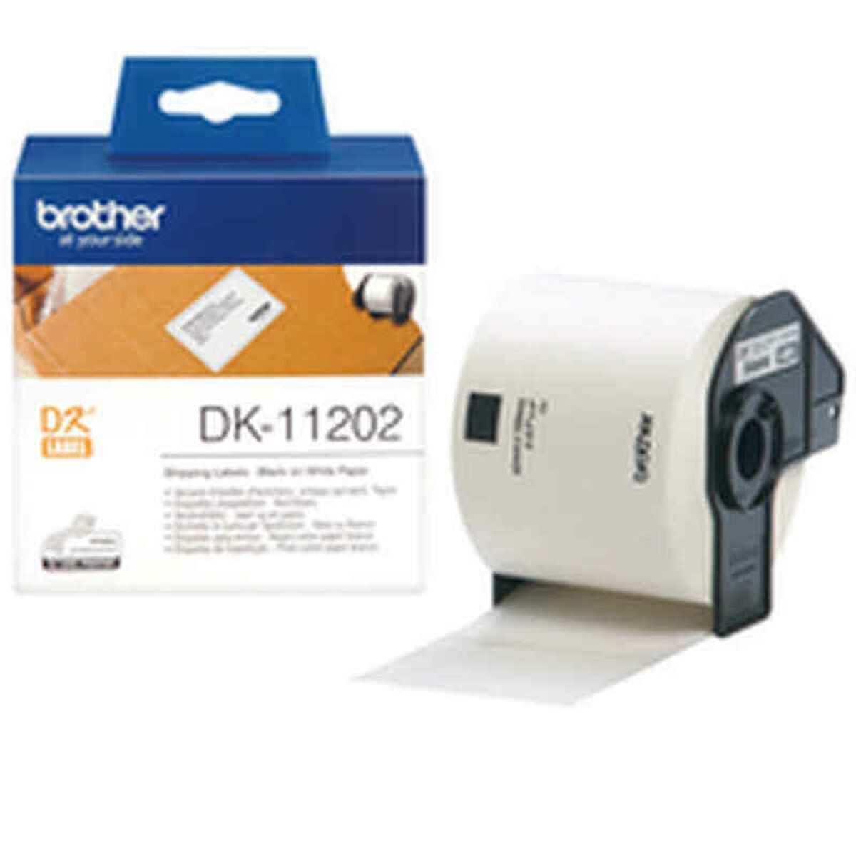 Printer Labels Brother DK11202 White Black/White Printer Labels Brother DK11202 White Black/White