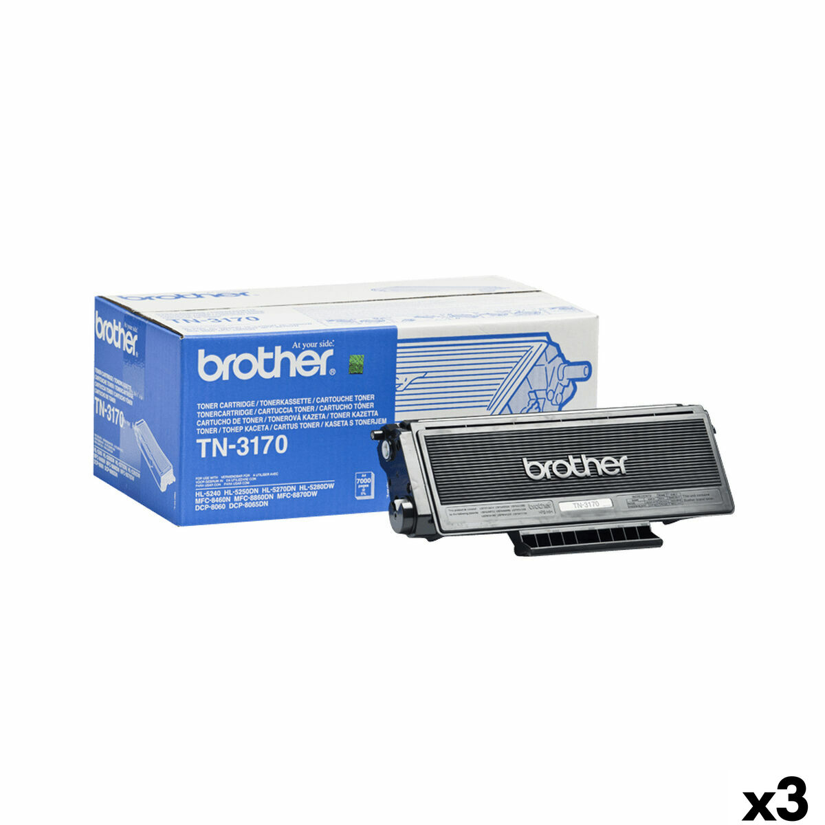 Toner Brother TN3170 Black (3 Units) Toner Brother TN3170 Black (3 Units)