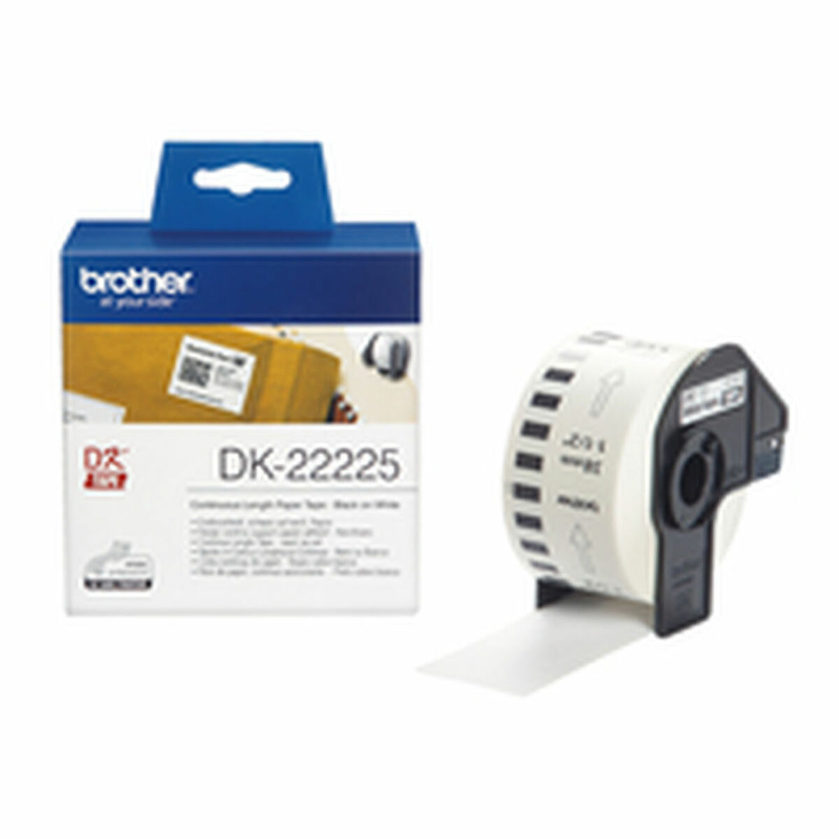 Continuous Roll of Paper Brother DK22225 White 80 g/m