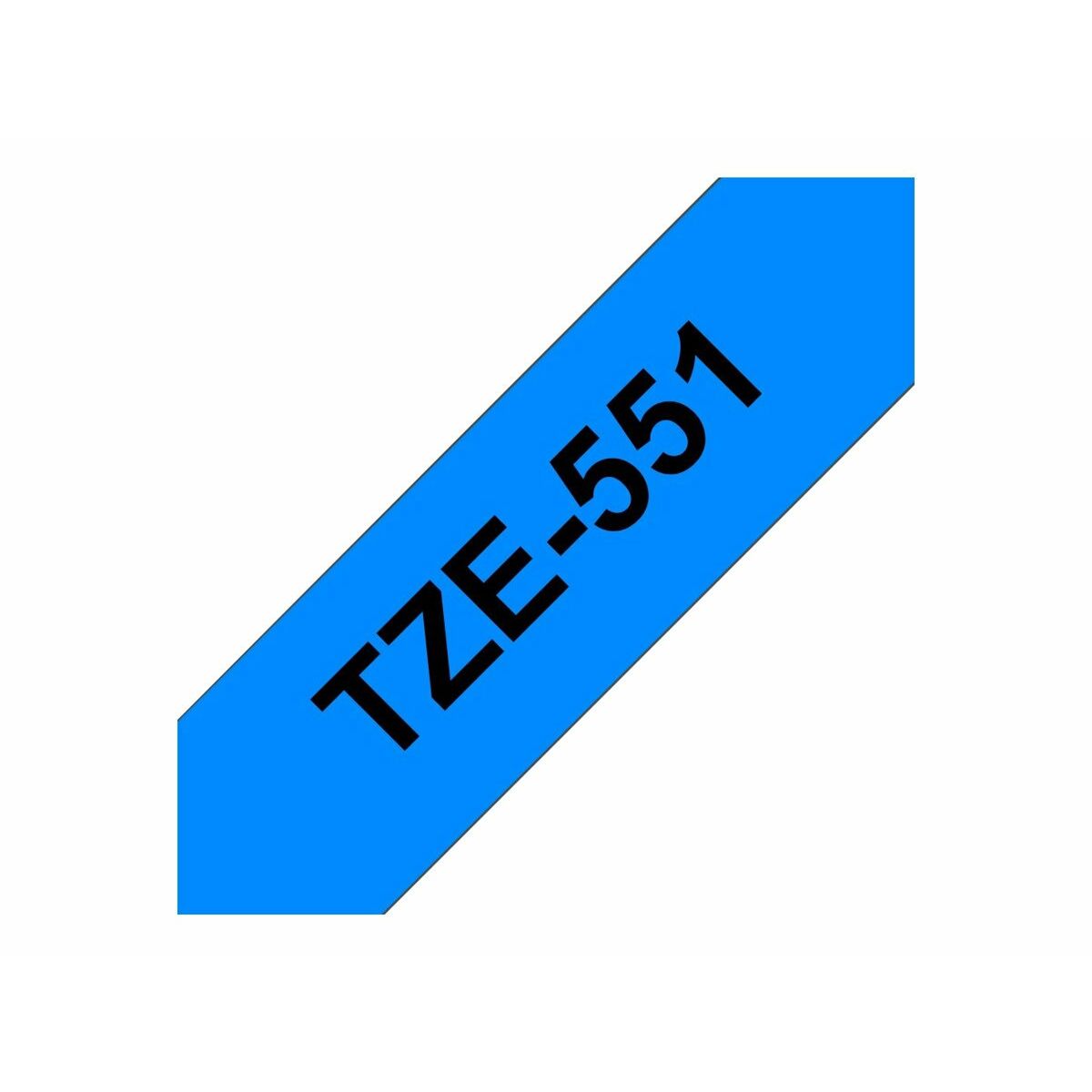 Laminated Tape for Labelling Machines Brother TZE-551 Black/Blue 24 mm x 8 m