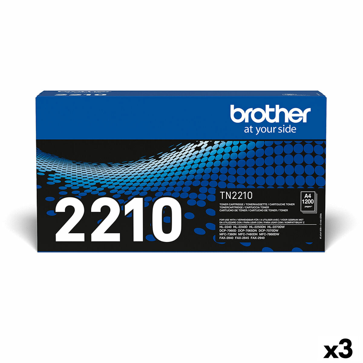 Toner Brother HL-2240D/2250DN/2270DW/FAX 2840 Black (3 Units) Toner Brother HL-2240D/2250DN/2270DW/FAX 2840 Black (3 Units)
