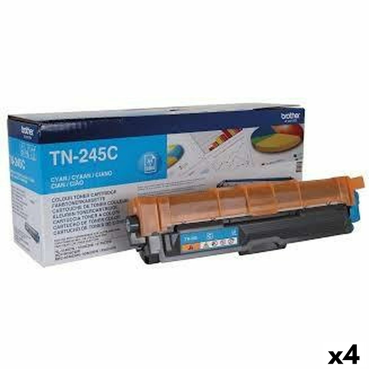 Original Toner Brother HL3140CW/HL3150CDW Cyan (4 Units) Original Toner Brother HL3140CW/HL3150CDW Cyan (4 Units)