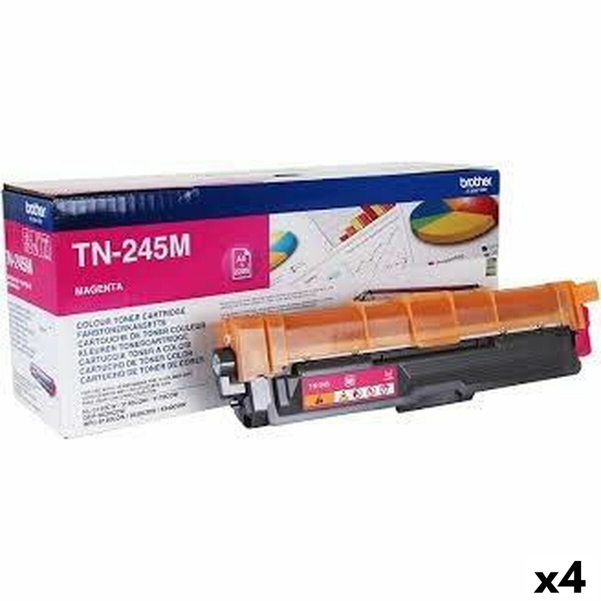 Original Toner Brother HL3140CW/HL3150CDW Magenta (4 Units) Original Toner Brother HL3140CW/HL3150CDW Magenta (4 Units)