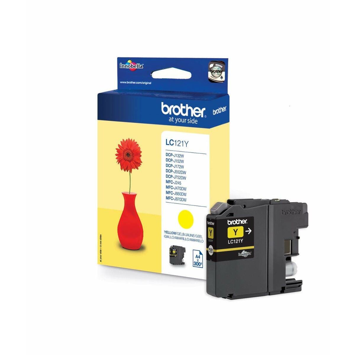 Original Ink Cartridge Brother LC-121Y Yellow Original Ink Cartridge Brother LC-121Y Yellow