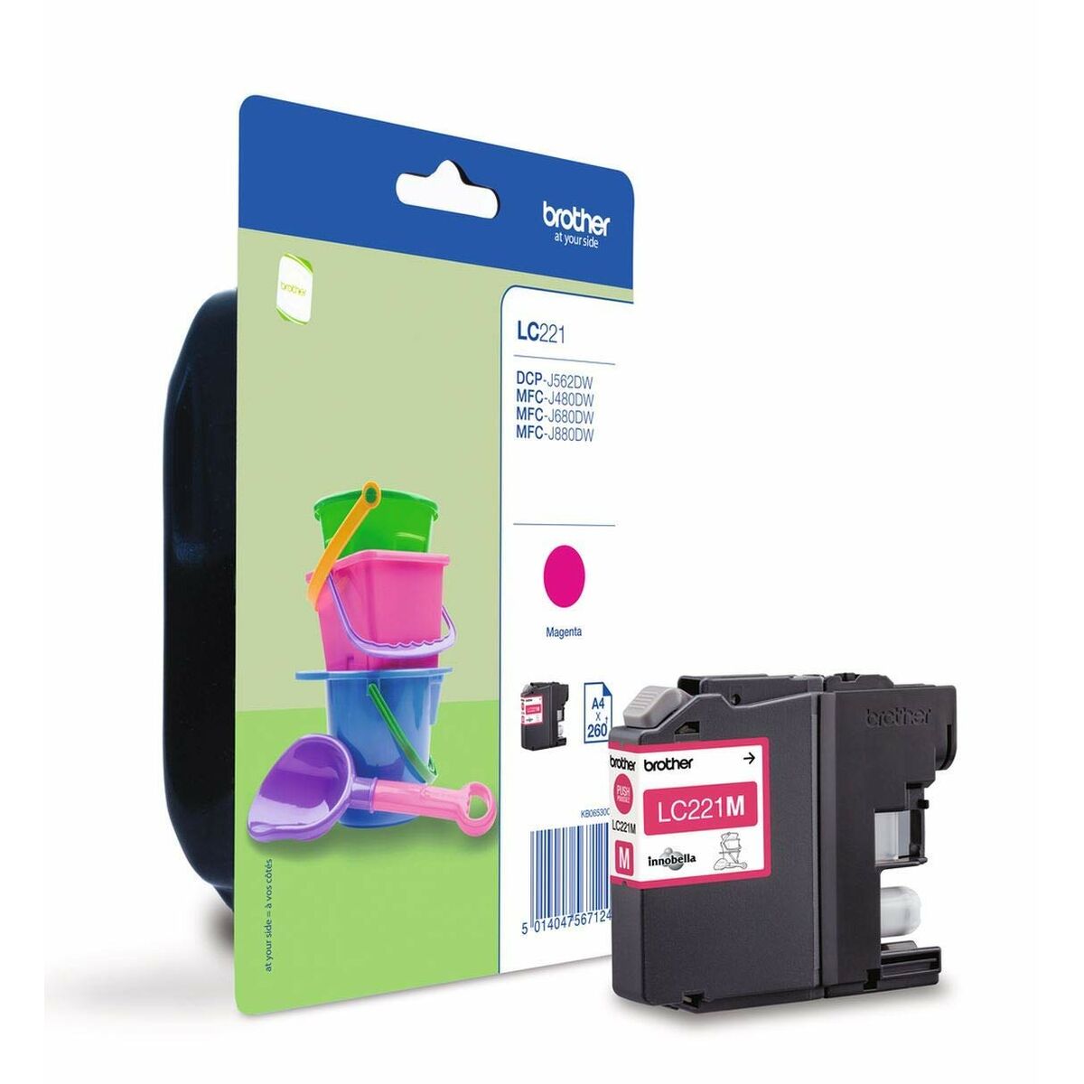 Original Ink Cartridge Brother LC-221M Blue Magenta Original Ink Cartridge Brother LC-221M Blue Magenta