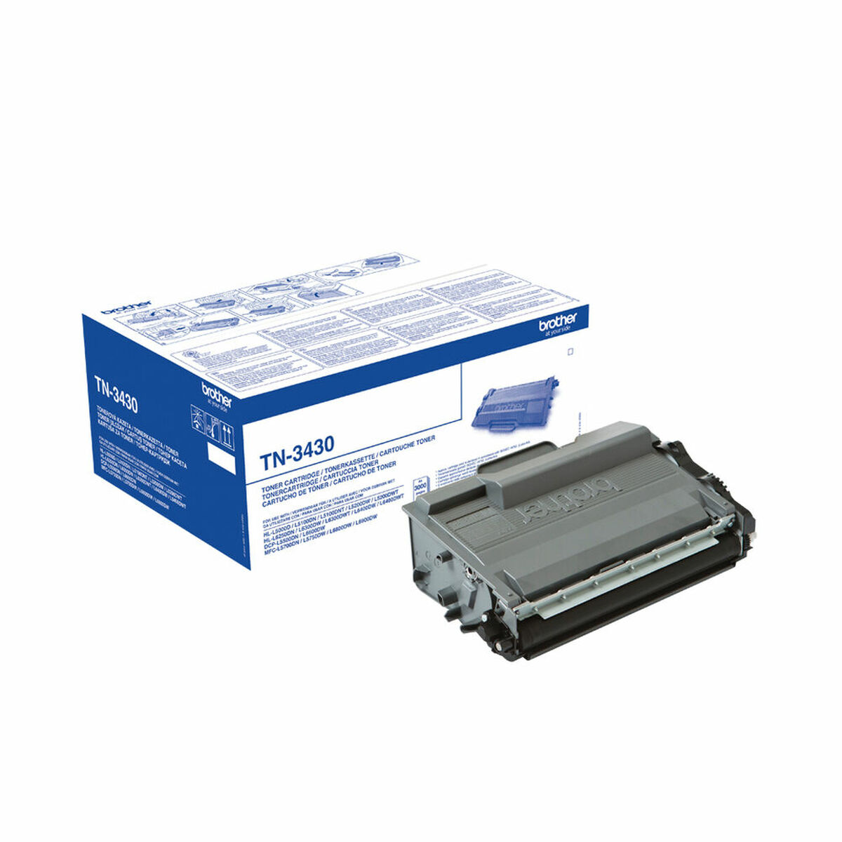 Original Toner Brother TN3430 Black