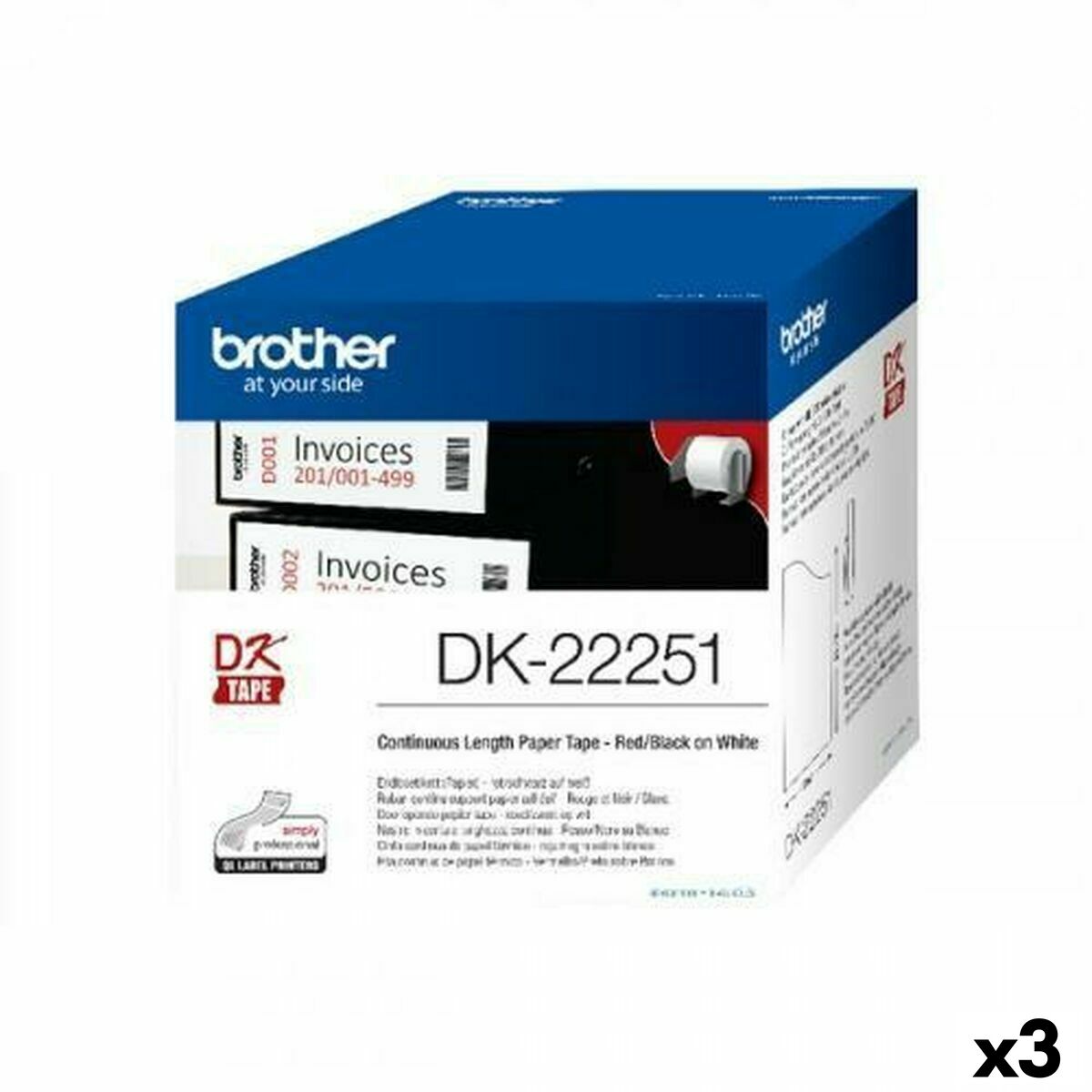 Continuous Thermal Paper Tape Brother DK-22251 Continuous Thermal Paper Tape Brother DK-22251