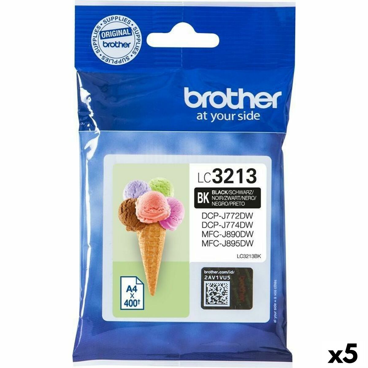 Original Ink Cartridge Brother MFCJ890DW, MFCJ895DW Black (5 Units) Original Ink Cartridge Brother MFCJ890DW, MFCJ895DW Black (5 Units)
