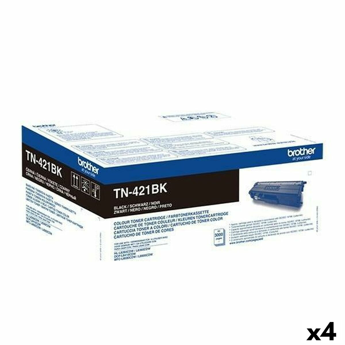 Toner Brother DCP Black (4 Units) Toner Brother DCP Black (4 Units)