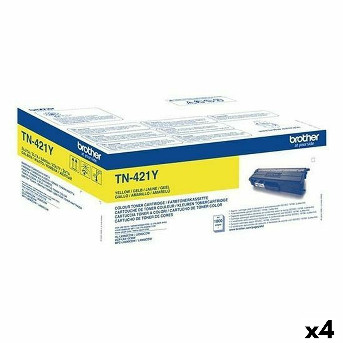 Toner Brother DCP Yellow (4 Units) Toner Brother DCP Yellow (4 Units)