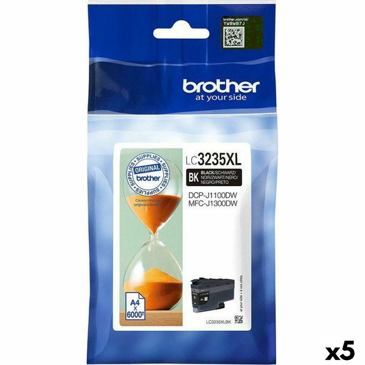 Original Ink Cartridge Brother LC3235XL Black (5 Units) Original Ink Cartridge Brother LC3235XL Black (5 Units)