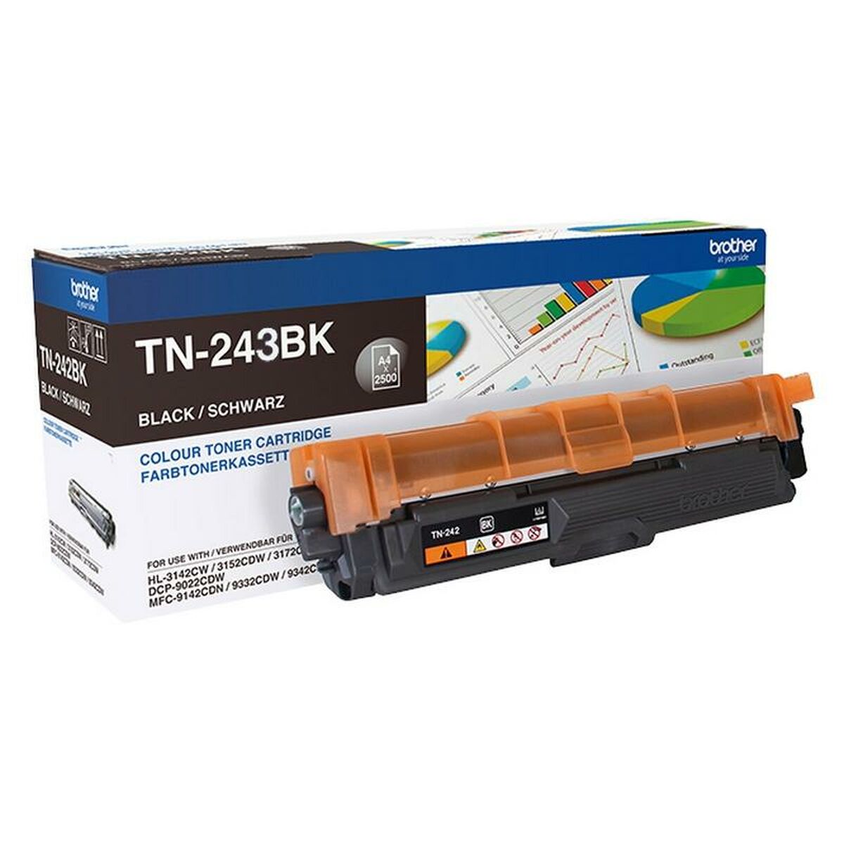 Original Toner Brother TN-243BK Black (4 Units) Original Toner Brother TN-243BK Black (4 Units)