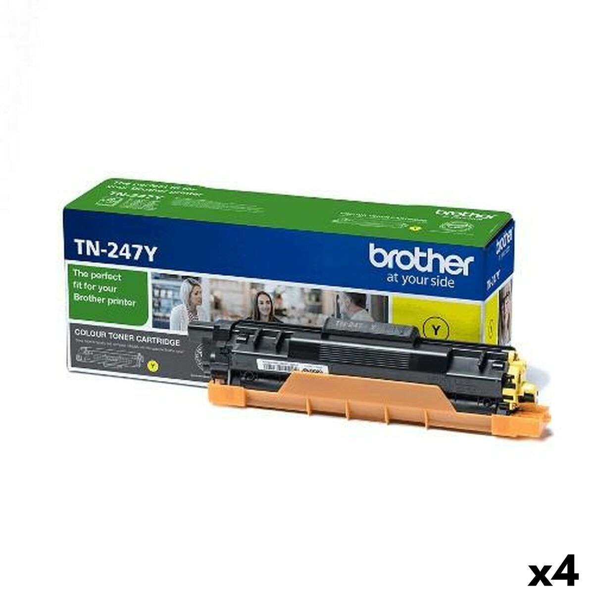 Original Toner Brother HLL-3210CW, 3230CDW, 3270CDW / DCPL-3510CDW, 3550CDW / MFCL-3710CW, 3750CDW, 3770CDW Yellow (4 Units) Original Toner Brother HLL-3210CW, 3230CDW, 3270CDW / DCPL-3510CDW, 3550CDW / MFCL-3710CW, 3750CDW, 3770CDW Yellow (4 Units)