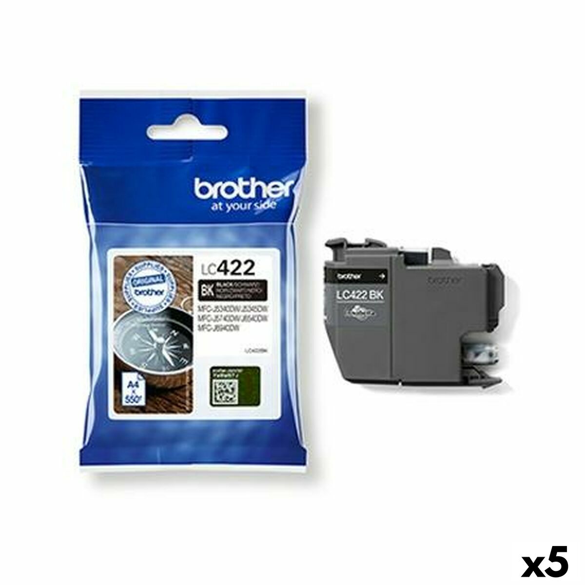 Original Ink Cartridge Brother MFCJ5340DW, MFCJ5740DW, MFCJ6540DW, MFCJ6940DW Black (5 Units) Original Ink Cartridge Brother MFCJ5340DW, MFCJ5740DW, MFCJ6540DW, MFCJ6940DW Black (5 Units)