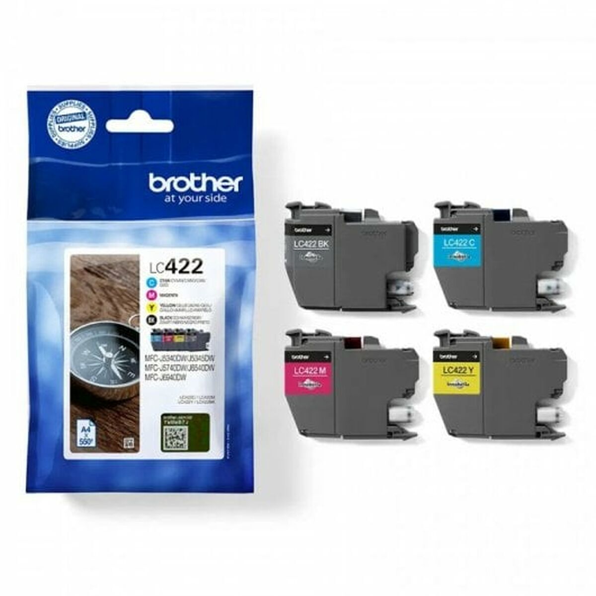 Original Ink Cartridge Brother LC422VAL 4 Units