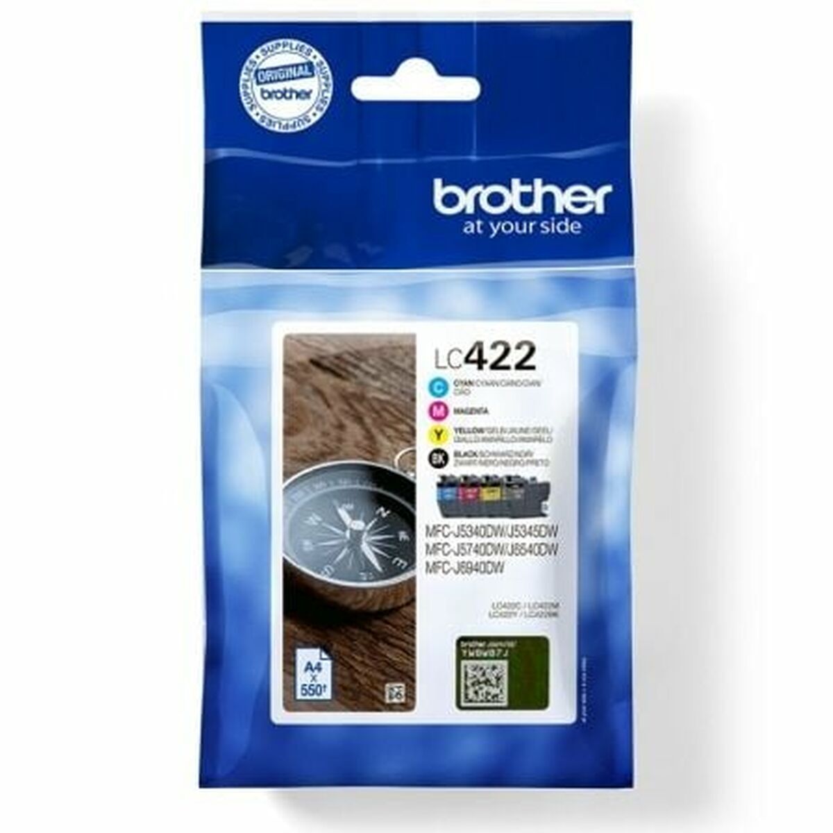 Original Ink Cartridge Brother LC422VAL 4 Units