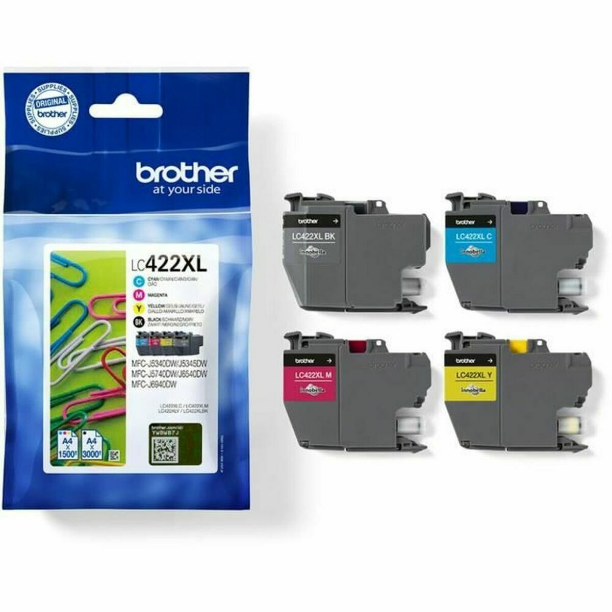 Original Ink Cartridge Brother LC422XLVAL Multicolour Black/Cyan/Magenta/Yellow Original Ink Cartridge Brother LC422XLVAL Multicolour Black/Cyan/Magenta/Yellow
