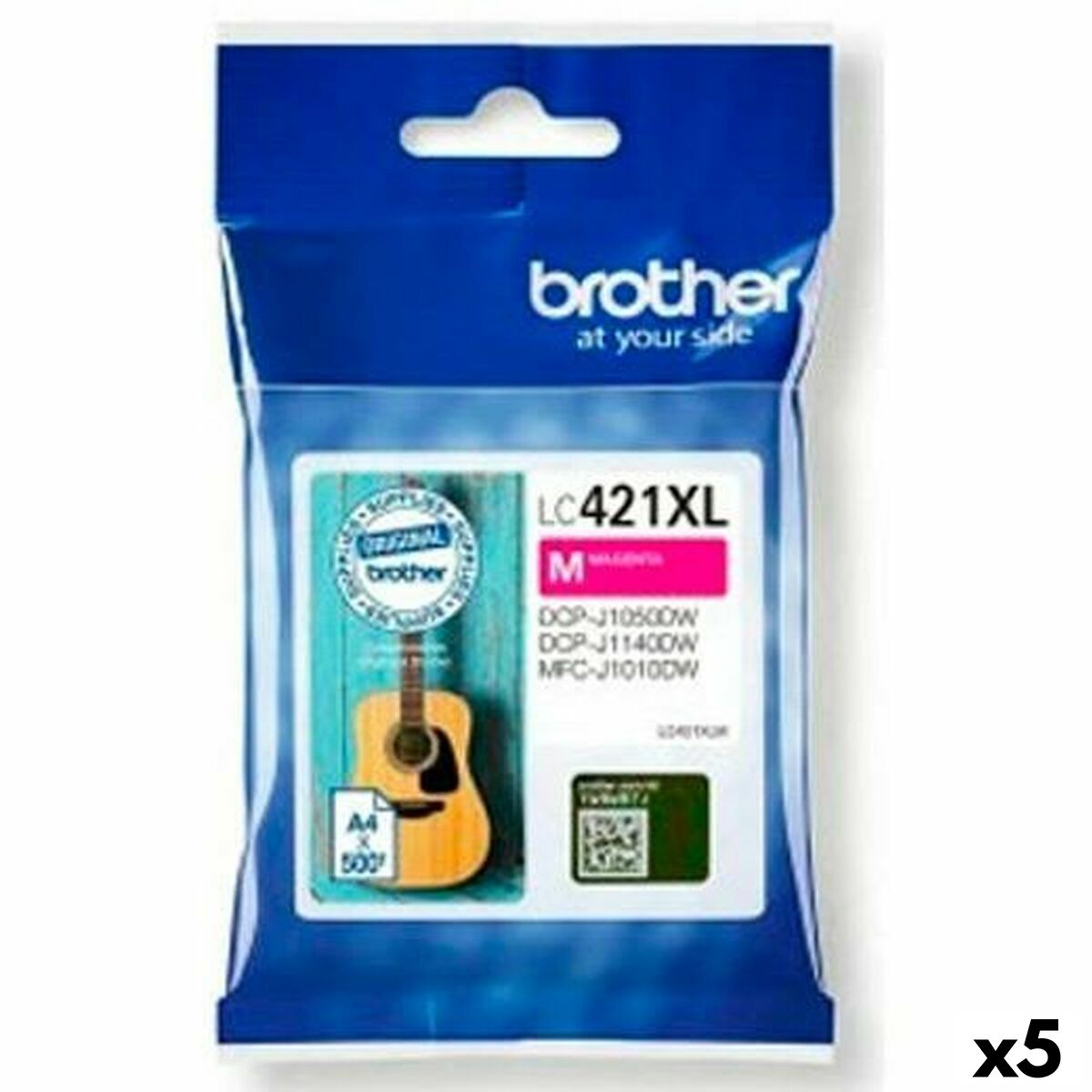 Original Ink Cartridge Brother MFC-J1010DW / DCP-J1050DW Magenta (5 Units) Original Ink Cartridge Brother MFC-J1010DW / DCP-J1050DW Magenta (5 Units)