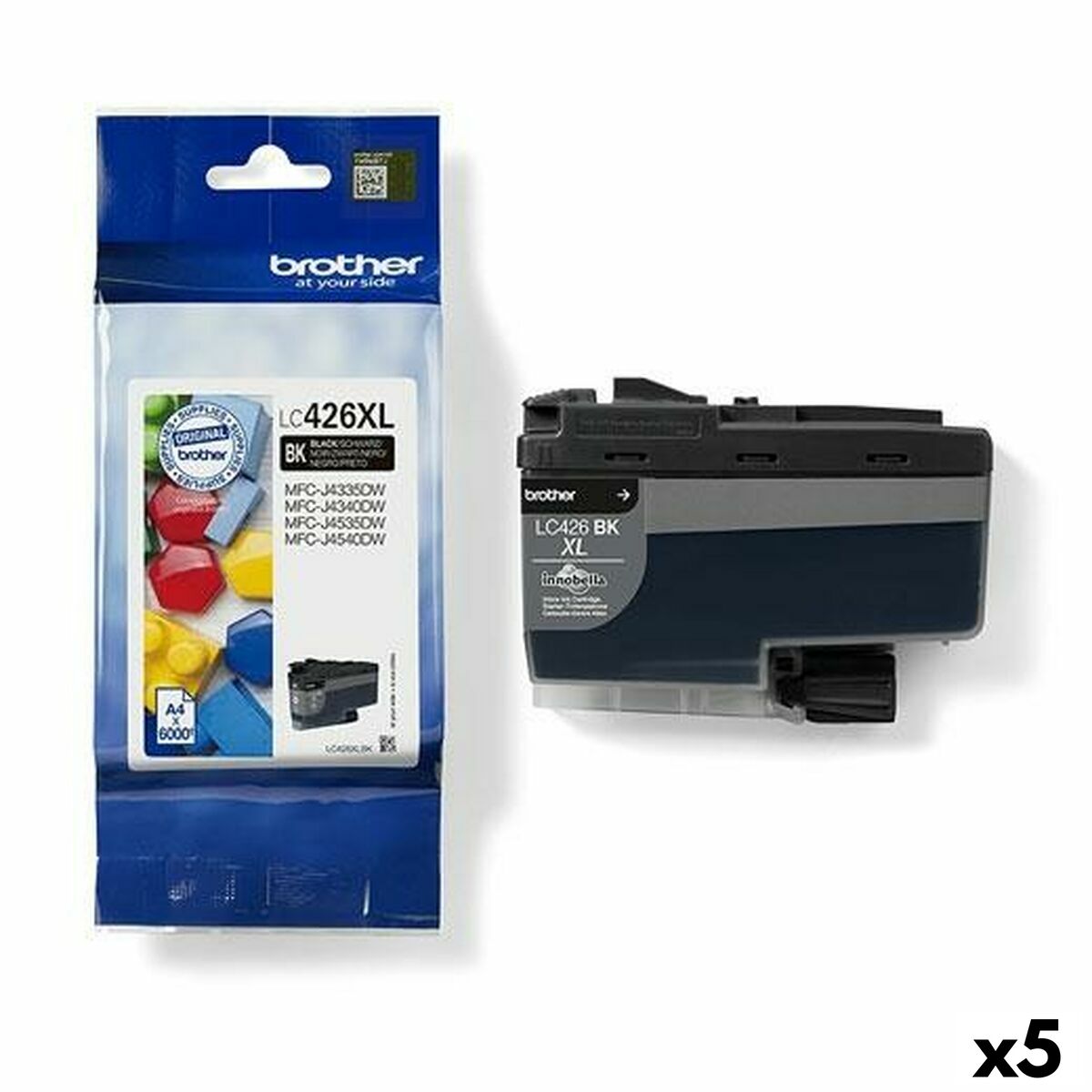 Original Ink Cartridge Brother MFC-J4340DW J4540DWXL J4540DW Black (5 Units) Original Ink Cartridge Brother MFC-J4340DW J4540DWXL J4540DW Black (5 Units)