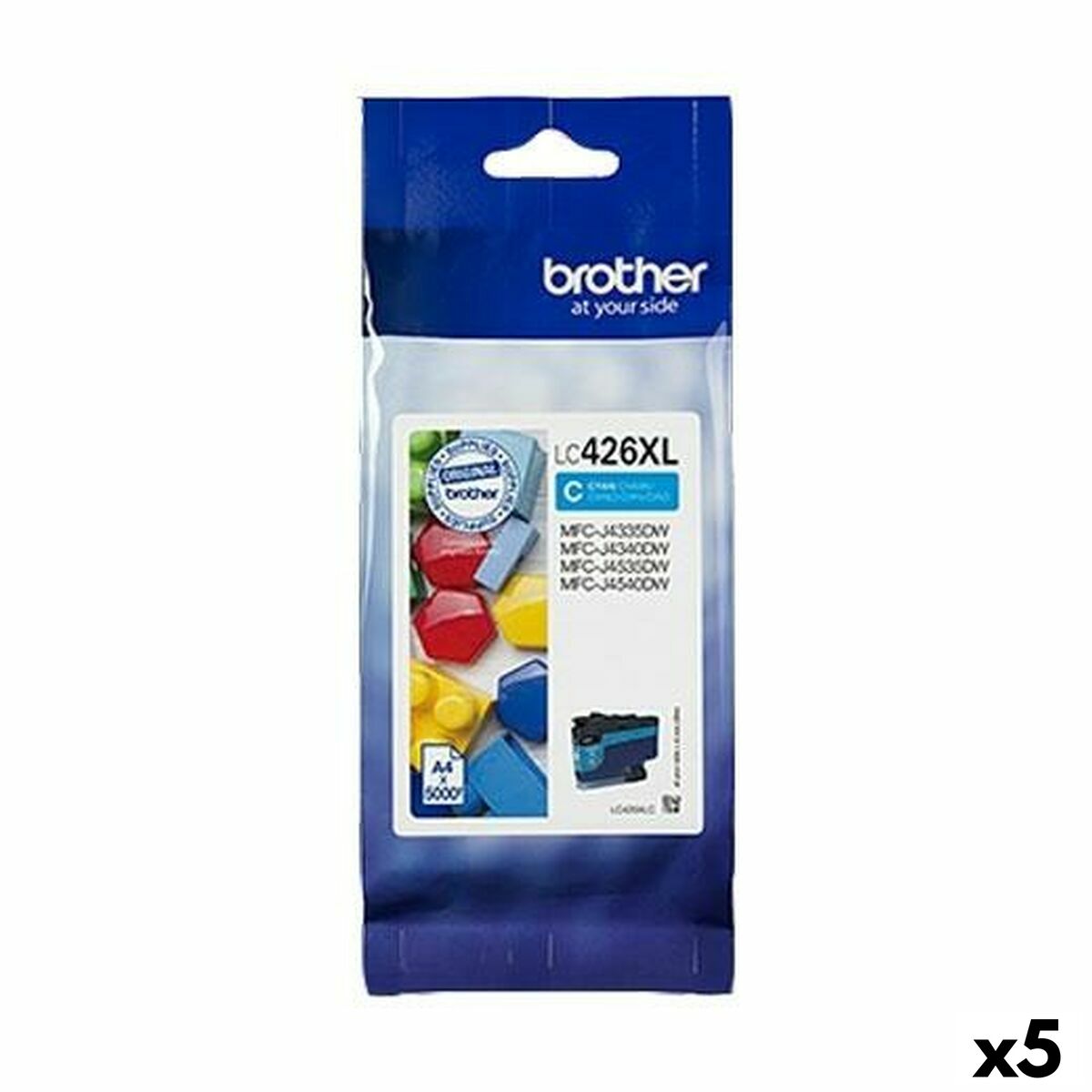 Original Ink Cartridge Brother MFC-J4340DW J4540DWXL J4540DW Cyan (5 Units) Original Ink Cartridge Brother MFC-J4340DW J4540DWXL J4540DW Cyan (5 Units)