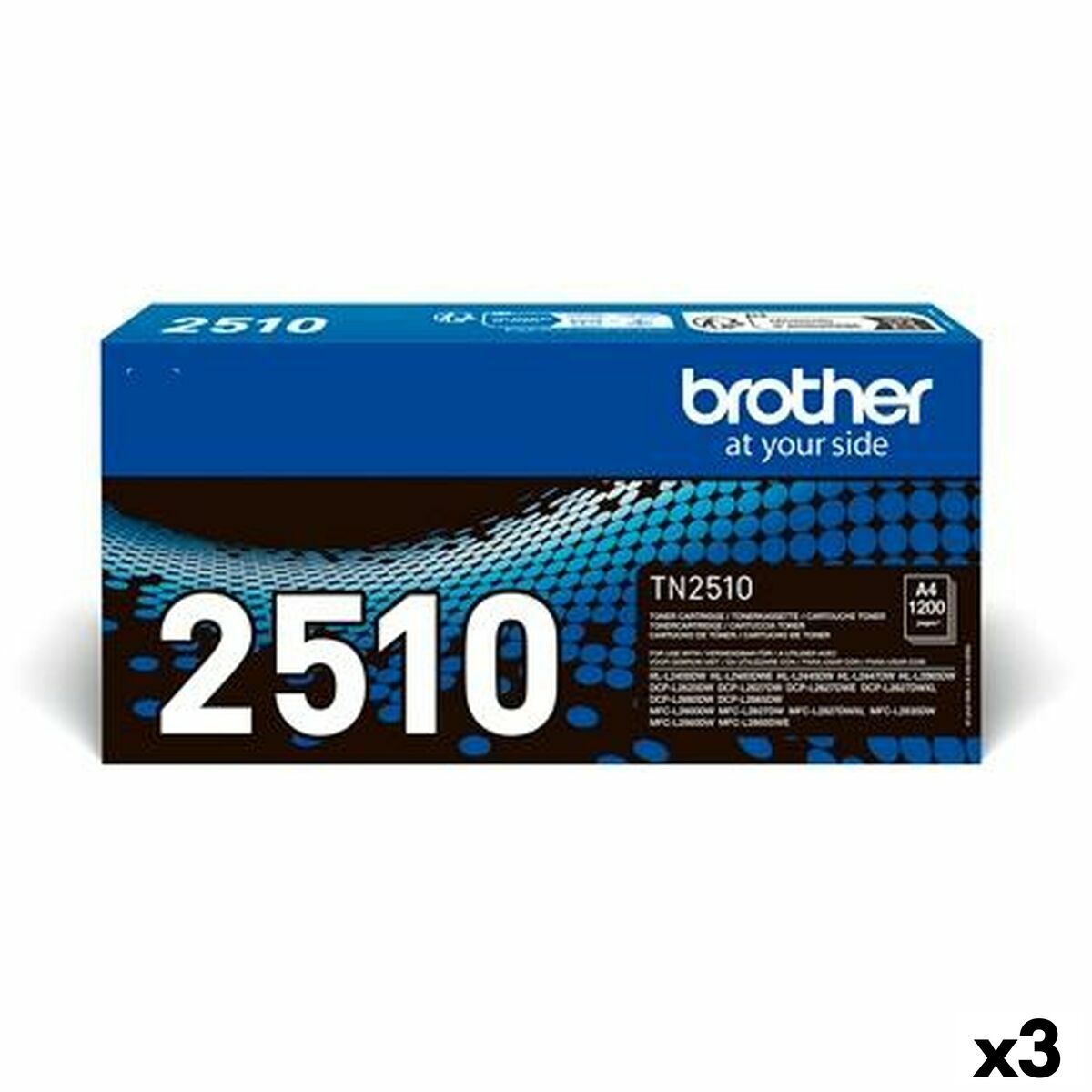Original Toner Brother HLL2400DW HLL2445DW DCPL2620DW DCPL2627DWXL DCPL26 Black (3 Units) Original Toner Brother HLL2400DW HLL2445DW DCPL2620DW DCPL2627DWXL DCPL26 Black (3 Units)