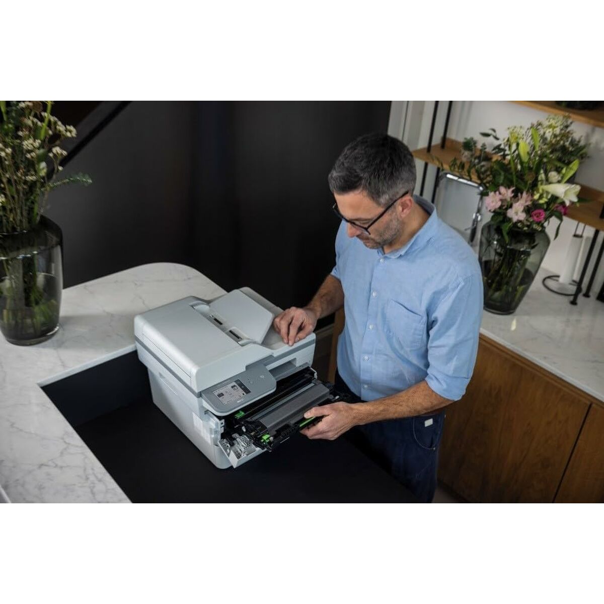 Monochrome Laser Printer Brother MFCL2980DWRE1 Wi-Fi Fax Scanner