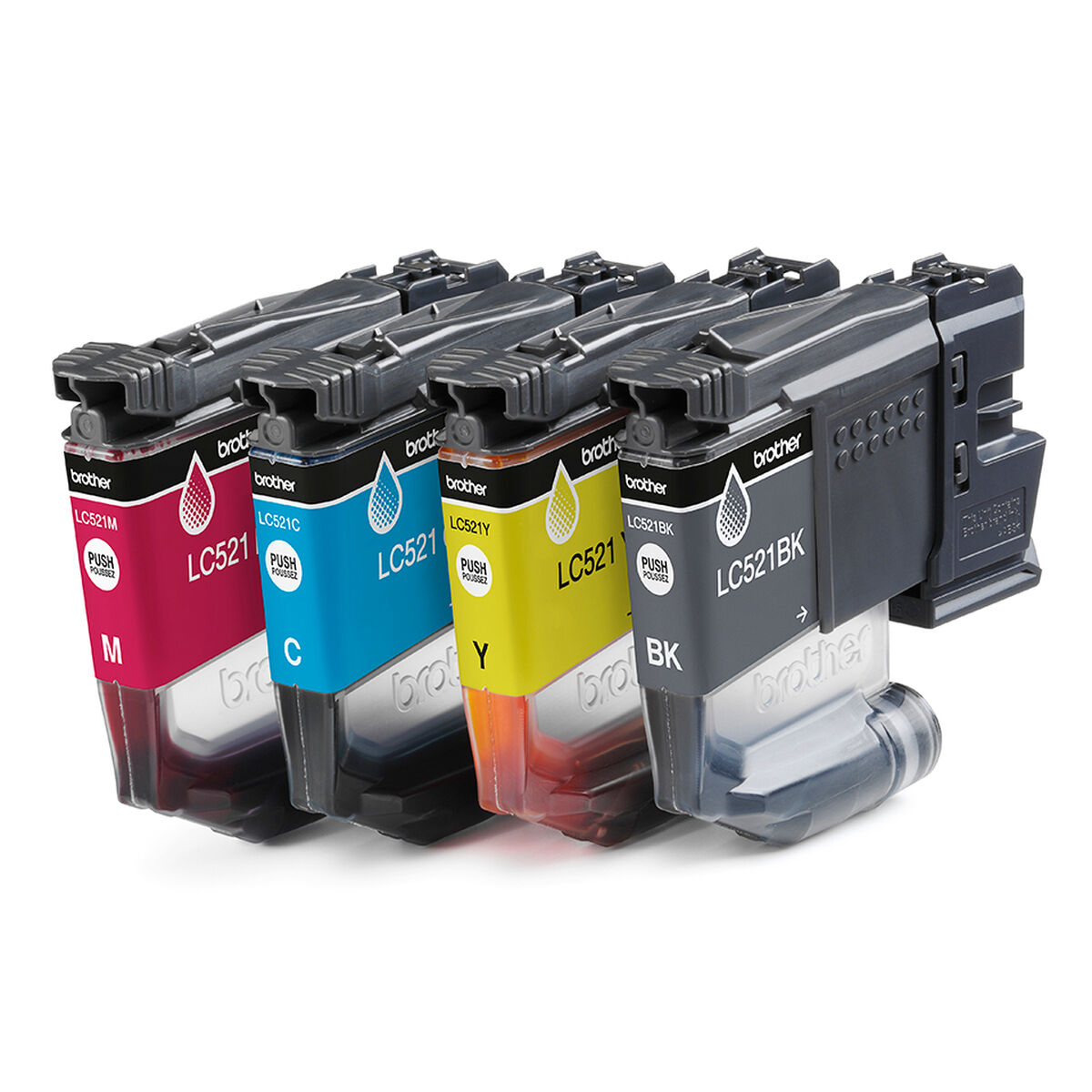 Original Ink Cartridge Brother LC521VAL Yellow (4 Units) Original Ink Cartridge Brother LC521VAL Yellow (4 Units)
