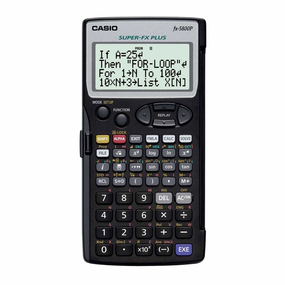 Scientific Calculator Casio FX-5800P-S-EH Black Scientific Calculator Casio FX-5800P-S-EH Black