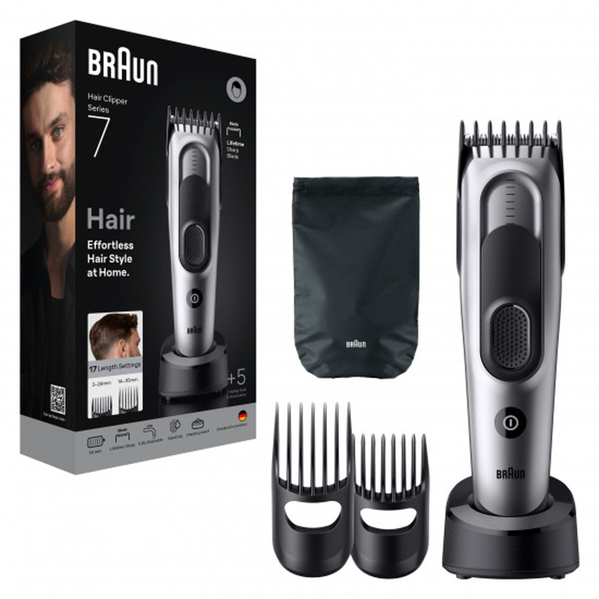 Hair Clippers Braun HC7590 S7 ESSENTIAL Hair Clippers Braun HC7590 S7 ESSENTIAL