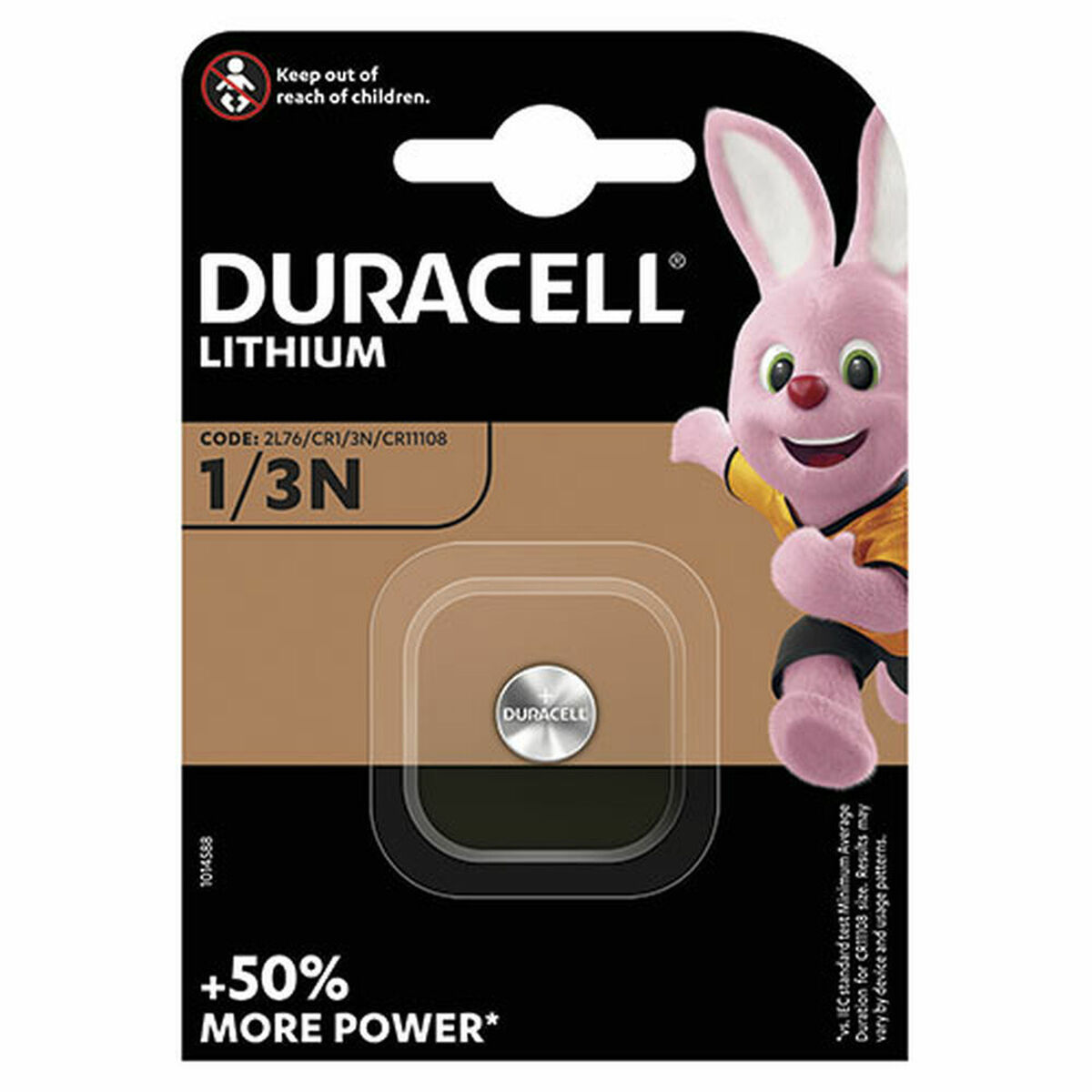 Lithium Battery DURACELL 1/3N  3V Lithium Battery DURACELL 1/3N  3V