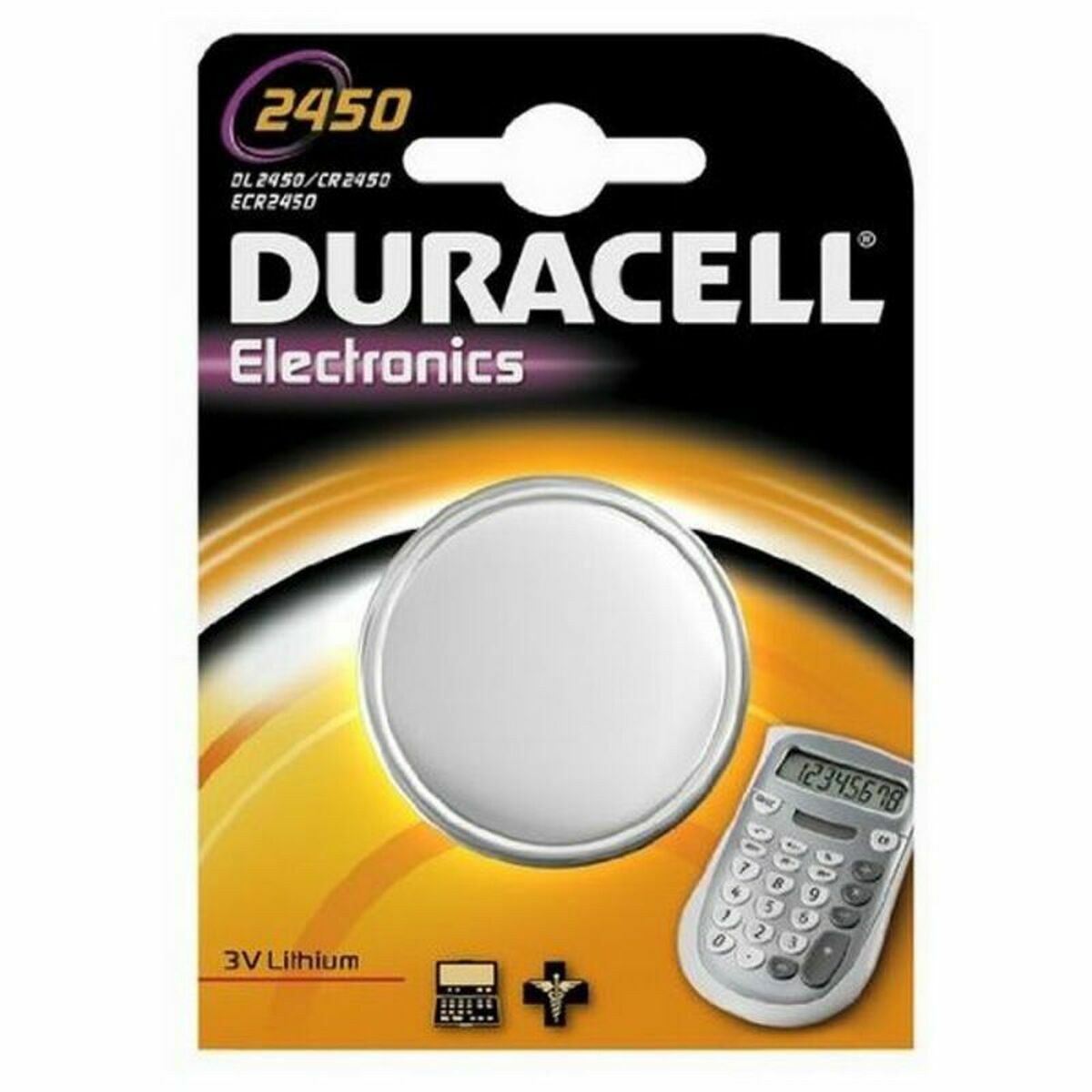 Lithium Button Cell Battery DURACELL Duracell 2450 3 V Lithium Button Cell Battery DURACELL Duracell 2450 3 V