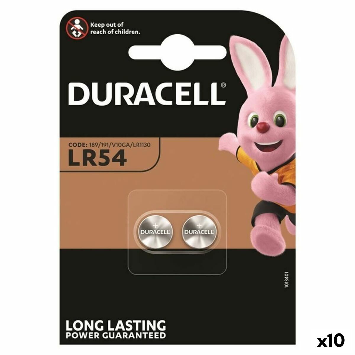 Alkaline Button Cell Batteries DURACELL LR1130 LR54  2 Pieces 10 Units 1,5 V Alkaline Button Cell Batteries DURACELL LR1130 LR54  2 Pieces 10 Units 1,5 V