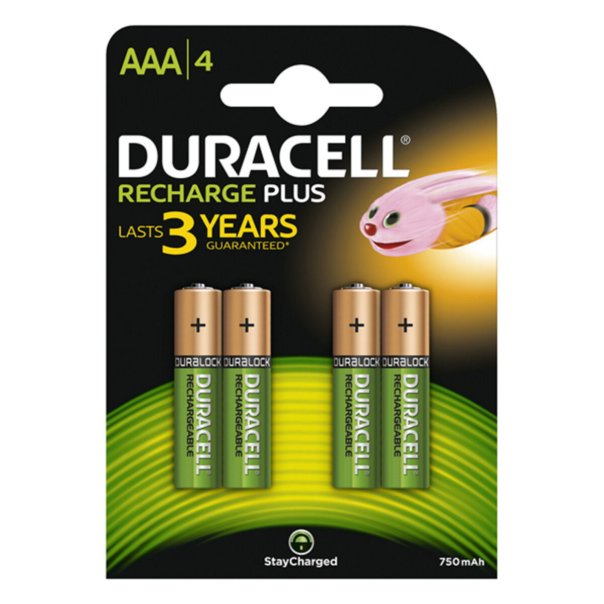 Rechargeable Batteries DURACELL AAA (4pcs) 1,2 V Rechargeable Batteries DURACELL AAA (4pcs) 1,2 V