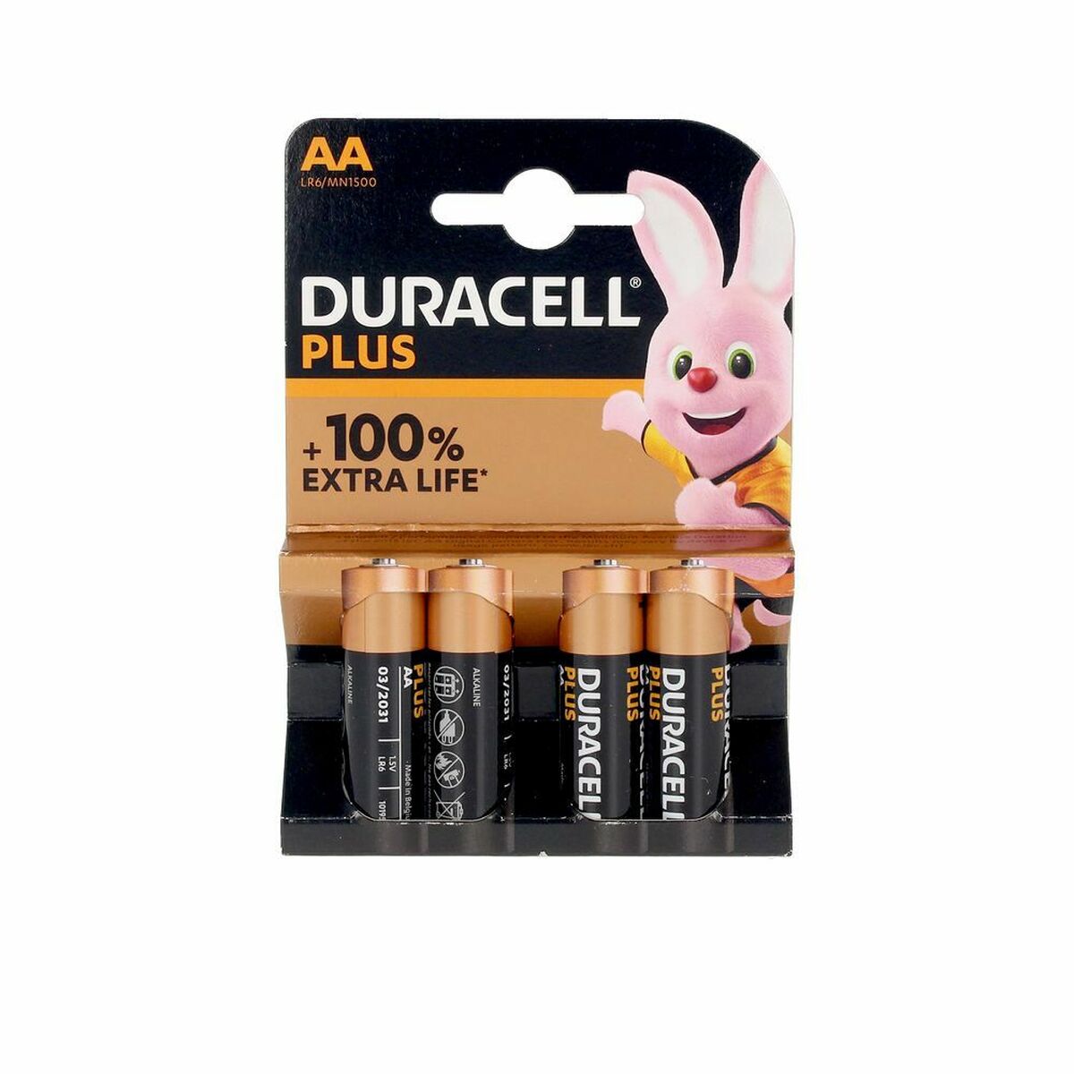 Batteries DURACELL Plus LR06 (4 uds) Batteries DURACELL Plus LR06 (4 uds)