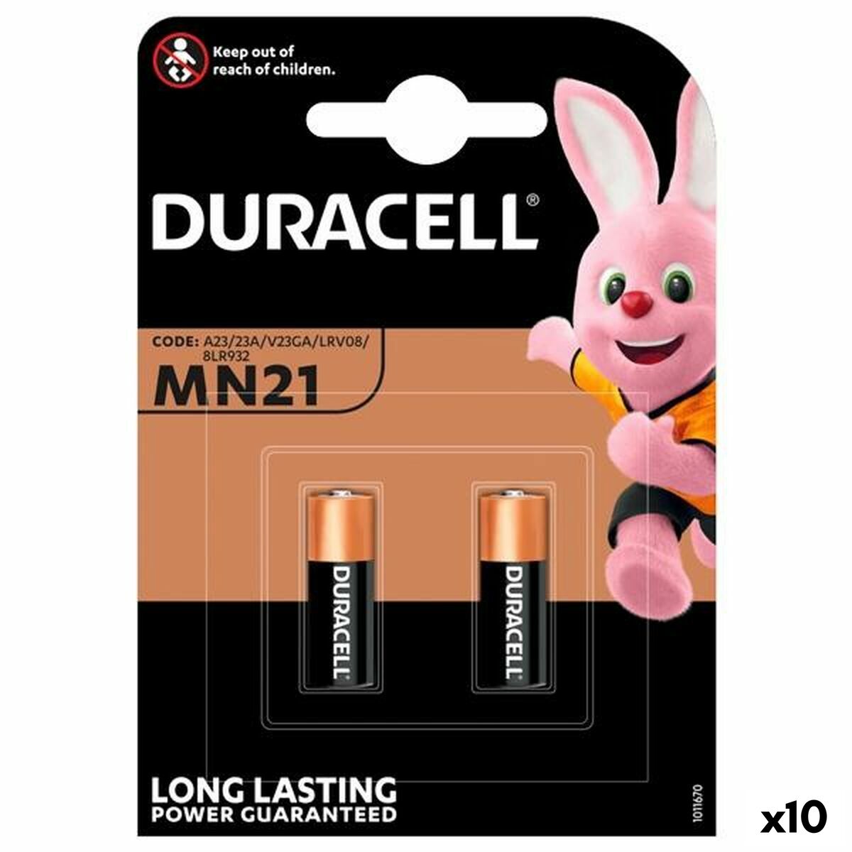 Alkaline Batteries DURACELL 12 V MN21 (10 Units) Alkaline Batteries DURACELL 12 V MN21 (10 Units)