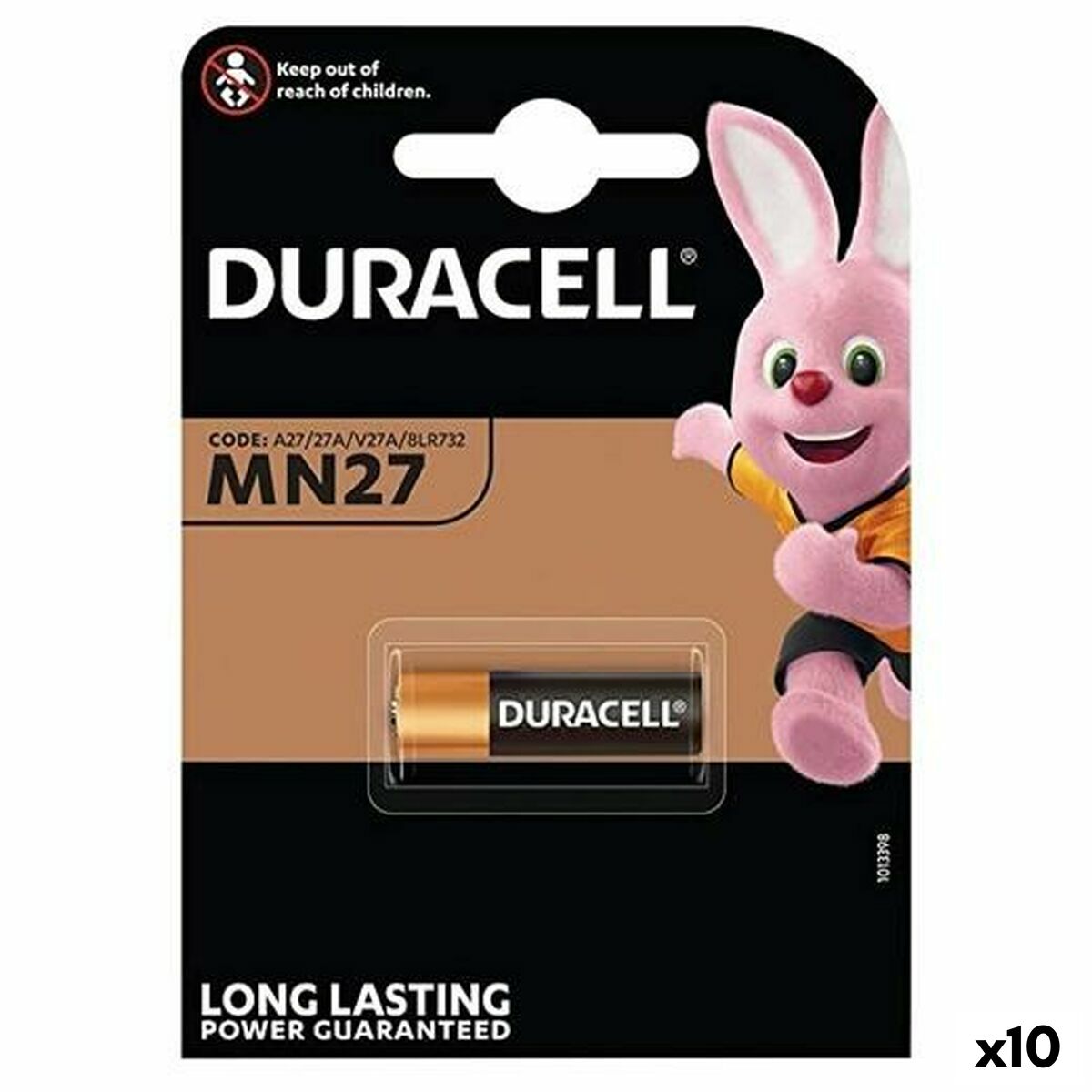 Alkaline Batteries DURACELL 12 V MN27 (10 Units) Alkaline Batteries DURACELL 12 V MN27 (10 Units)