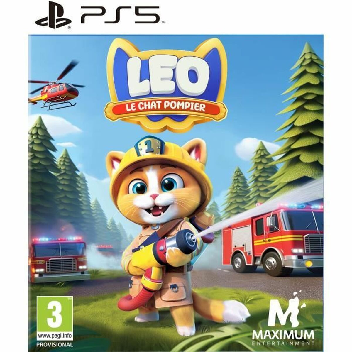 PlayStation 5 Video Game Just For Games Leo The Firefighter Cat PlayStation 5 Video Game Just For Games Leo The Firefighter Cat